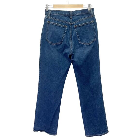 Abercrombie 90s Straight Ultra High Rise Jeans Dark Wash Size 29 | 8 Extra Short - Picture 2 of 9